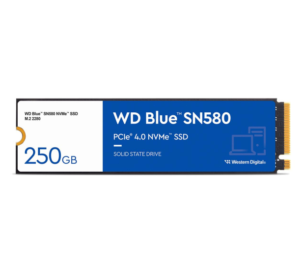Sandisk 250GB M.2 PCIe Gen4 NVMe Blue SN580 - 1160144 - zdjęcie